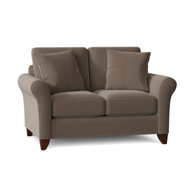 Almada Loveseat, Peyton 31 White Performance Twill, Manhattan, No