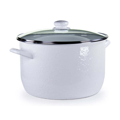 Golden Rabbit Solid 18 Quarts Non-Stick Enamelware Stock Pot