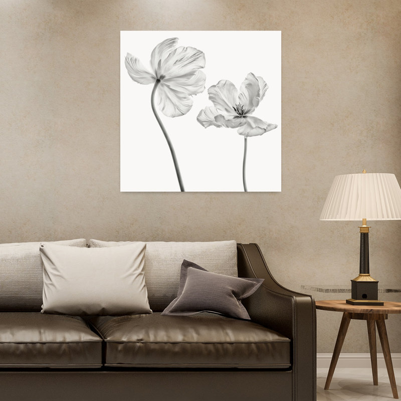 Art contemporain tulipe contemporaine, H 32 po x l 32 po