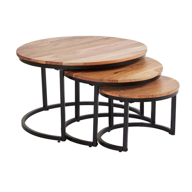 Aimme Nest of 3 Coffee Side Tables