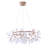 108-Light Copper LED Chandelier With Acrylic Shades