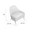 Boomerang Chair-White Leather-24450970-24450969