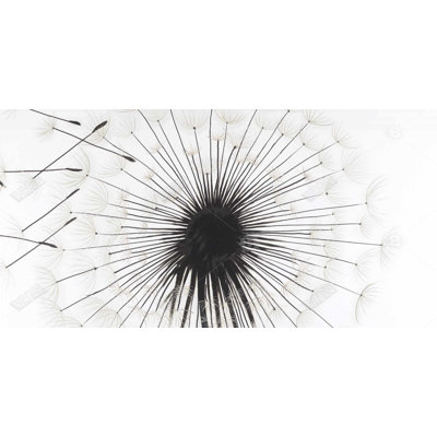 Silhouette of dandelion - 15.75"x31.50" Desk mat