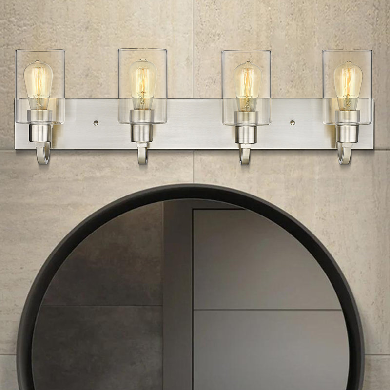Éclairage pour meuble-lavabo Sornson, Nickel brossé, 4