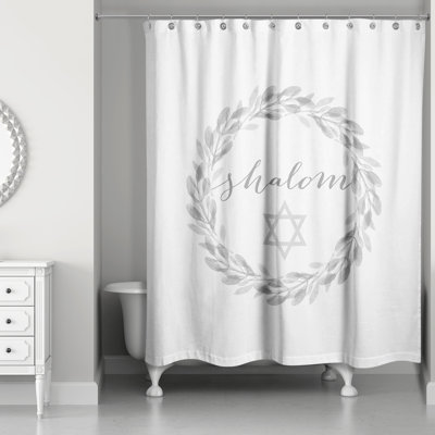 Rideau de douche simple couronne shalom Didonato
