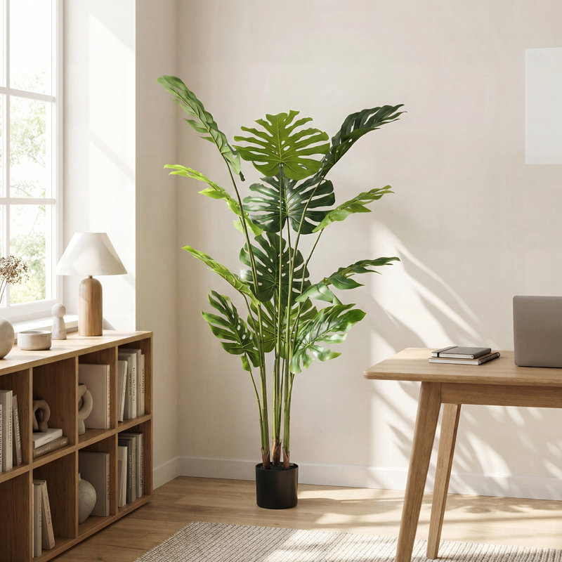 Fausse plante Monstera Deliciosa, H 55 po x l 35,43 po