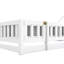 Lits jumeaux en forme de maison avec rangement, en MDF de bois massif, chambre d'enfant moderne-325304056
