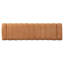 Banc multifonctionnel moderne et minimaliste de 160 cm, recouvert de tissu bouclé orange