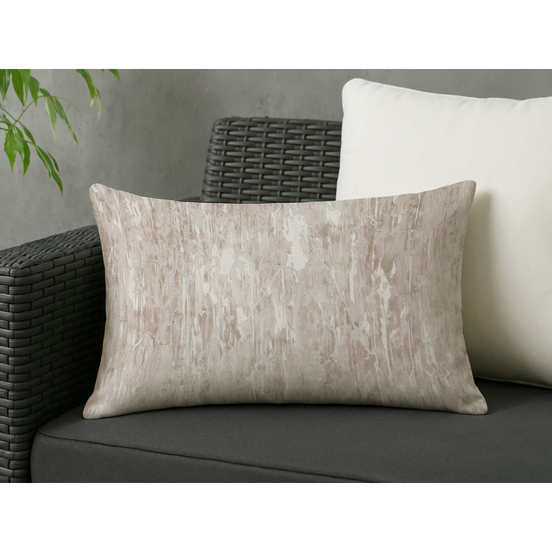 Coussin décoratif intérieur et extérieur Modern, Beige, Rectangle H 20 po x l 14 po