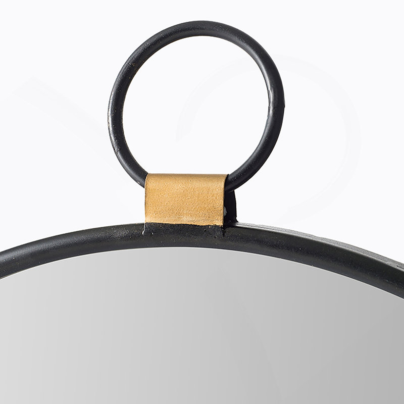 Miroir rond en fer