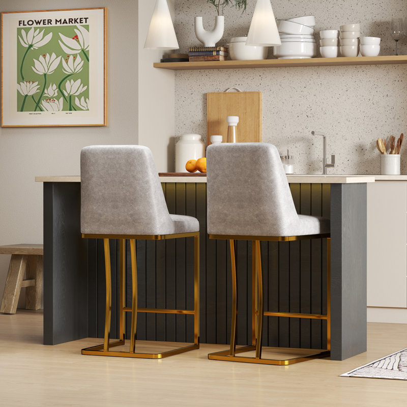 Tabouret de comptoir 25 po Branchville, Gris