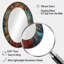 Abstrait spirituel chamanique abstrait - miroir mural moderne multicolore-86644471