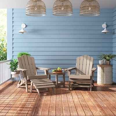 Repose-pieds pliant Adirondack pour chaise Adirondack, repose-pieds extérieur en PEHD pour terrasse
