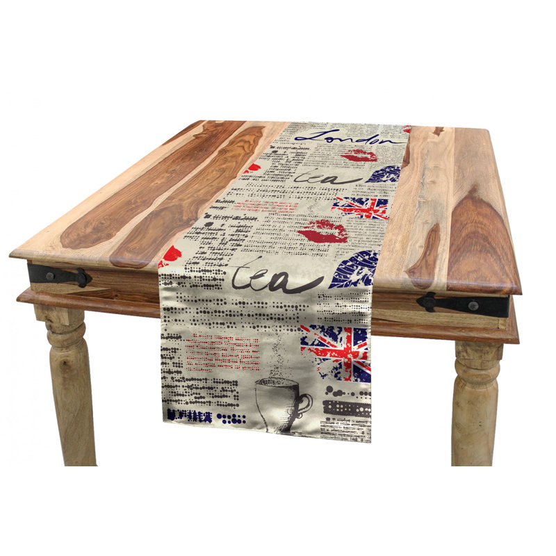 Tea Party Table Runner, 72" x 16"