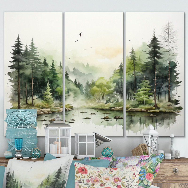 Tranquil Forest Oasis I 3 pièces
