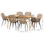 Ensemble repas en rotin pour 6 personnes Yamileth