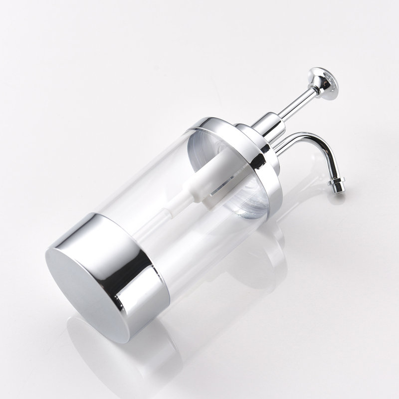Distributeur de savon pour salle de bain, H 7,5 po x l 2,5 po x P 2,5 po
