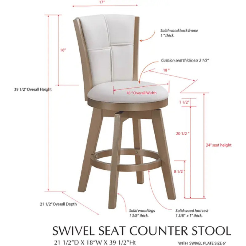 Tabouret Zwolen, Très haut (hauteur de siège 40 po)