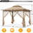 11 Ft. W x 11 Ft. D Steel Patio Gazebo The Soft Roof-62080222