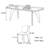 Minimal rectangular rock plate dining table set-109707368