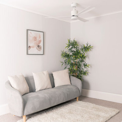 Okun 52 cm Ceiling Fan with LED Lights and with Light Kit