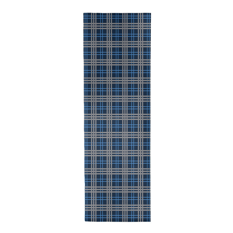 Tapis à carreaux bleu, Tapis de couloir 2 pi 6 po x 8 pi