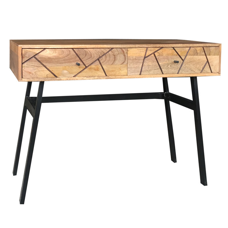 Saul 100cm Solid Wood Console Table