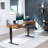 VIVO Electric 55” x 24” Desk with Rear-set Legs, Vintage Brown Top, RB5MN series-97136541