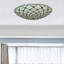 Plafonnier encastré à intensité variable 4 lumières Tiffany 20 pouces
