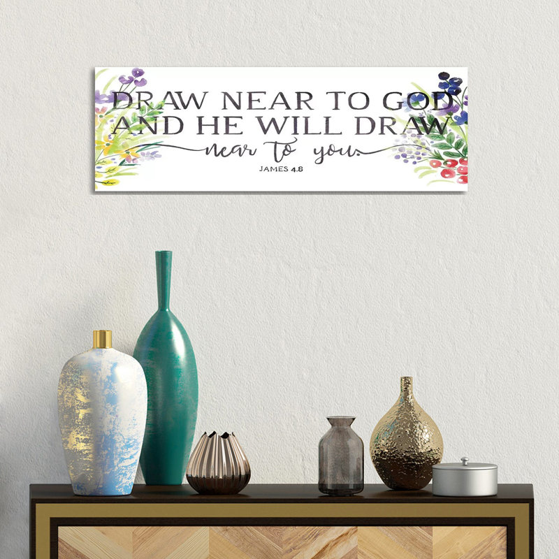 Draw by On Rei - Panoramic Print on Canvas, 30.48cm H x 91.44cm W x 3.81cm D, Wrapped Canvas