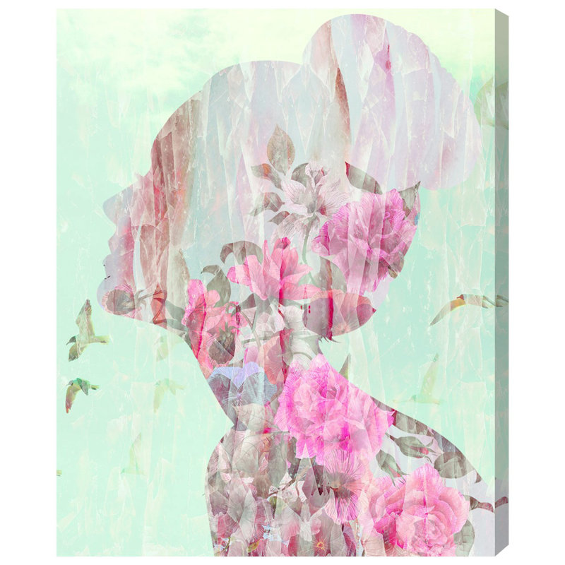 «Birds in Her Head», impression sur toile, H 24 po x l 20 po x P 1,5 po