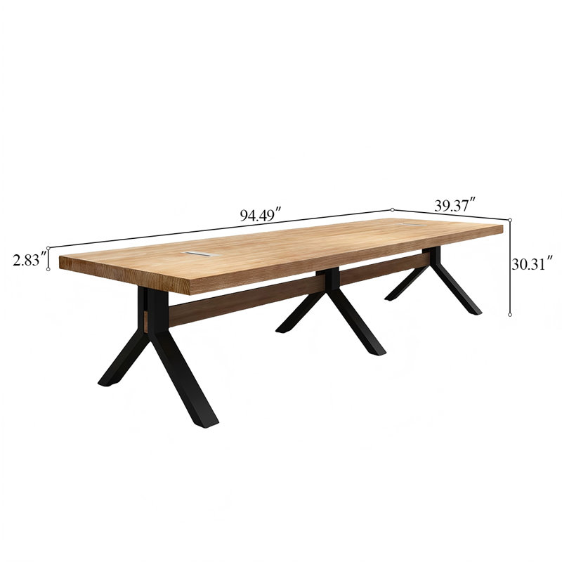 Table de conférence 94,49 po, H 30,31 po x L 94,49 po x l 39,37 po