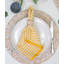 Linen Striped Square Napkin-2084327820