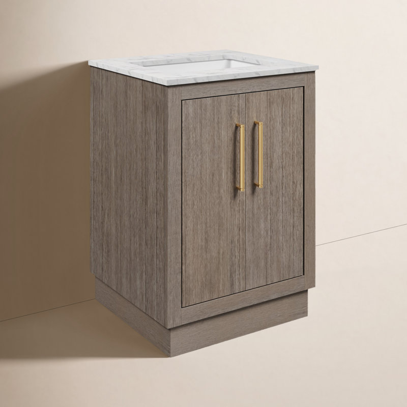 Hugo 24'' W Single Vanity, Satin Gold