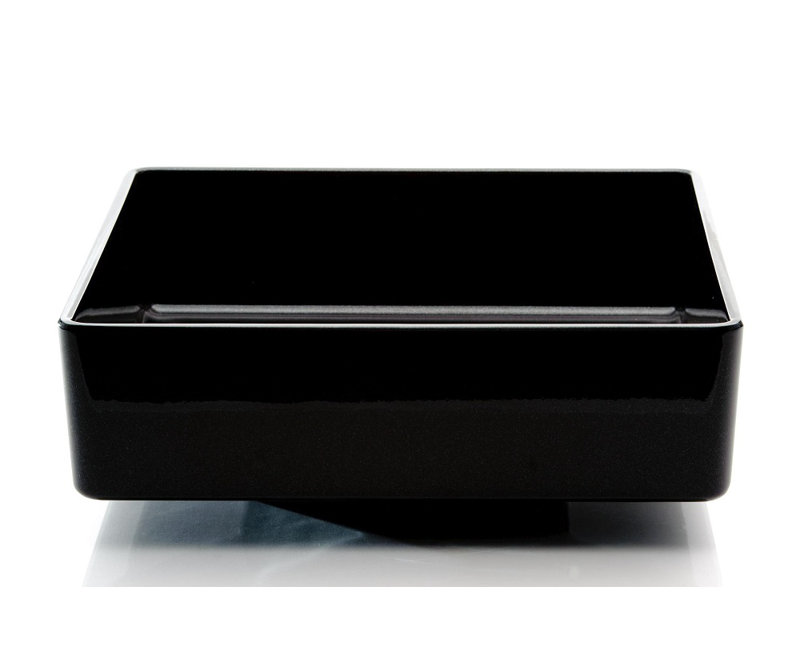 15.7'' L Bathroom Sink, Black