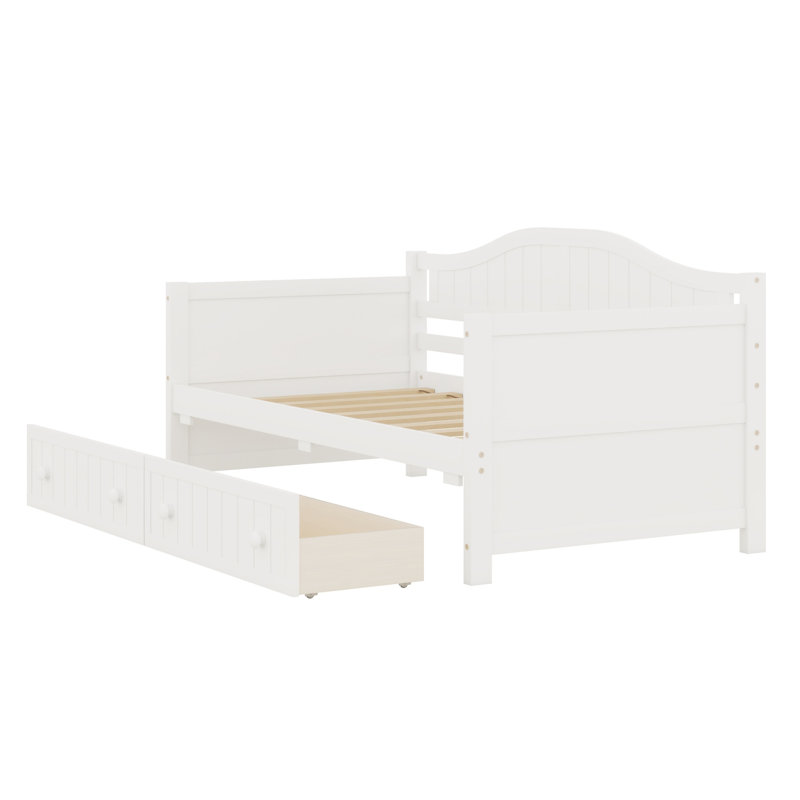 Structure de lit de jour moderne avec 2 tiroirs
