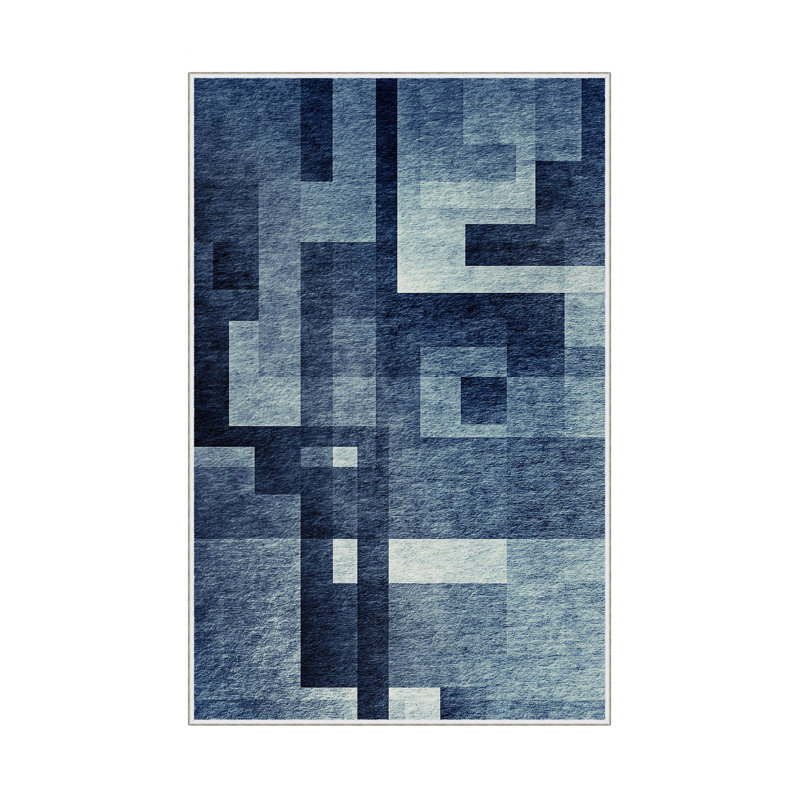 Luxurious Woven Carpet Rug, 2.6 x 4.0 ft | 100% Polyester, 0.4 in Pile Height | Antibacterial & Non-Slip PVC Dot Underside | Machine Washable, 3D Digital Printing | Perfect for Living Room & Bedroom Decor