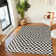 Freud Organic Checkered Area Rug