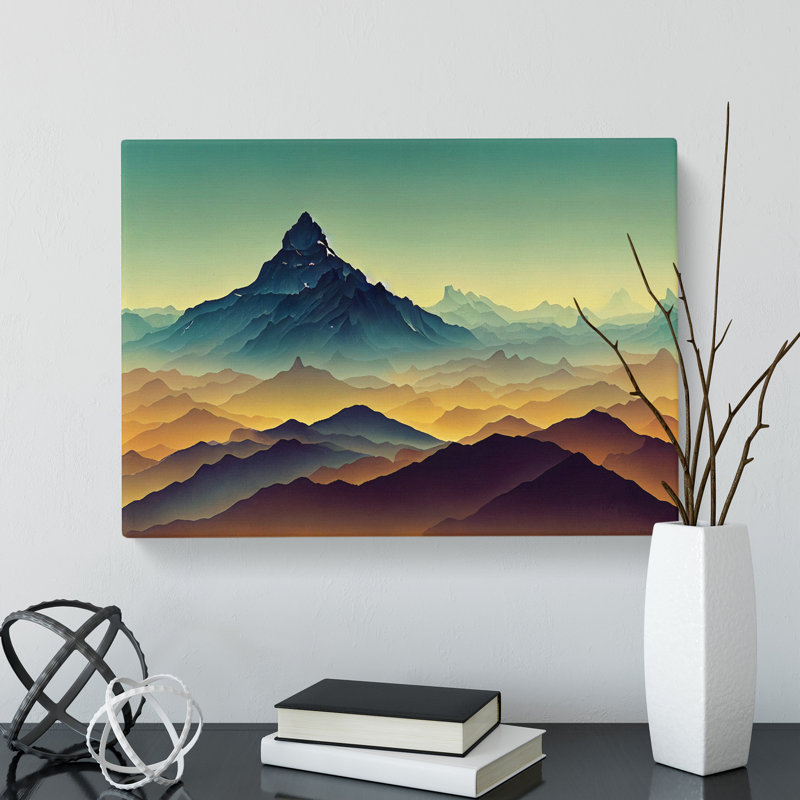 Captivating Mountain Landscape - Wrapped Canvas, 50cm H x 76cm W x 3cm D
