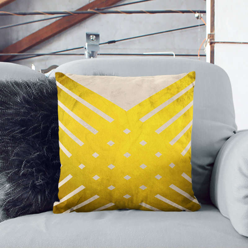 Square Cushion, White, 40cm H x 40cm W x 15cm D
