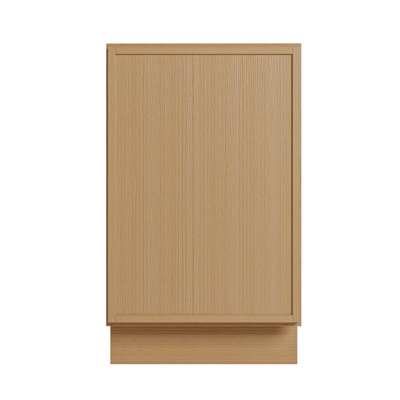 Modern White Oak Kitchen Base Cabinet With Plywood Box, Hinges, Custom Layouts
