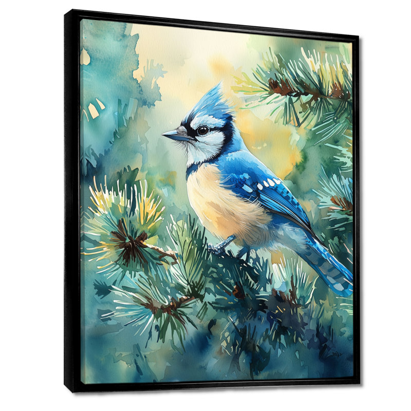 Glyndon - animaux, reproduction d'art sur toile, H 20 po x l 12 po, Impression encadrée flottante, Noir