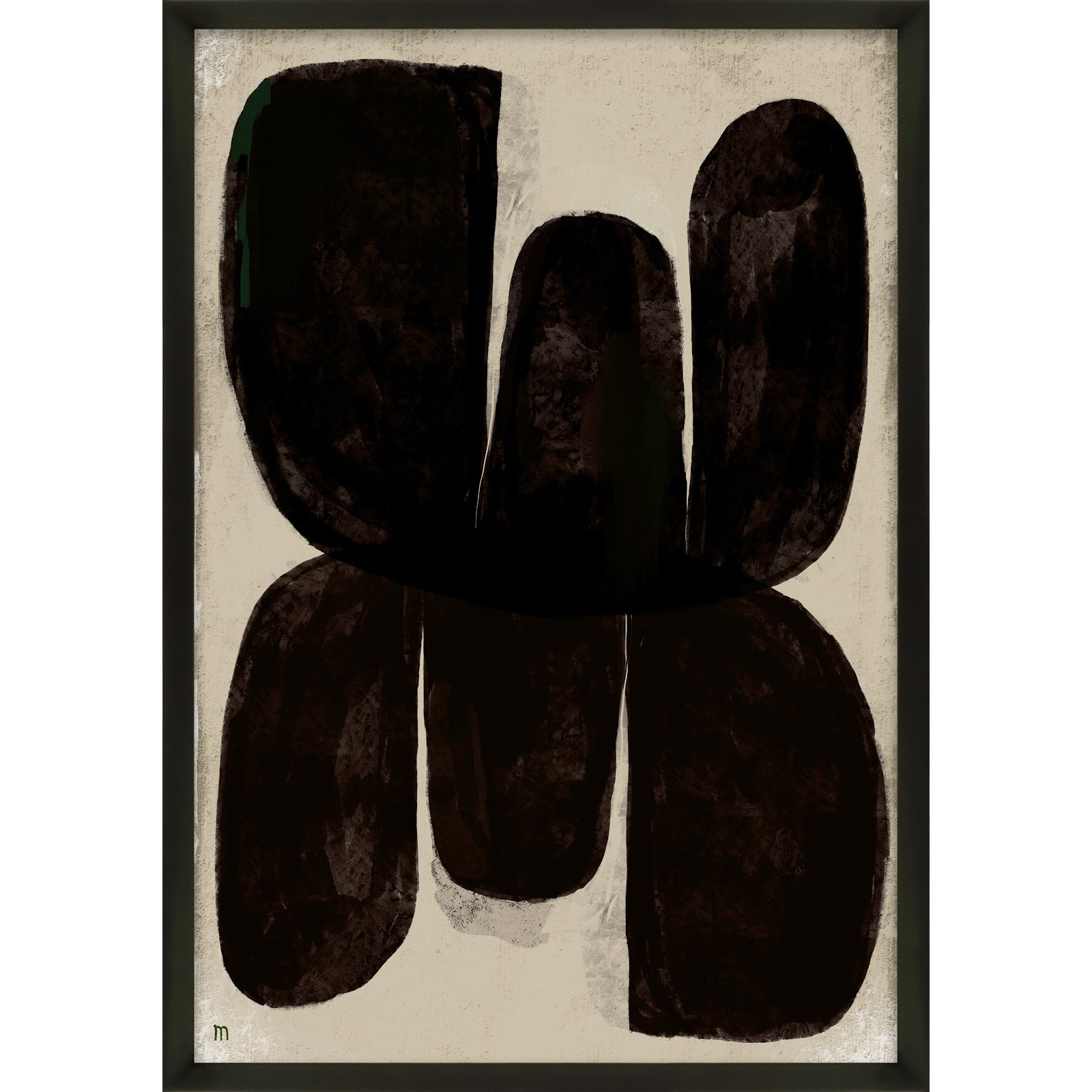 Night Butterfly by StudioM, Black, 38" H x 26.5" W x 1.25" D