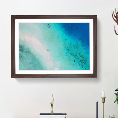 Boat in Palawan in the Philippines in Abstract - Picture Frame Painting Print