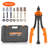 WFX Utility™ Rivet Nut Tool, 14” Rivnut Tool Kit with 7 PCS Metric and SAE Mandrels
