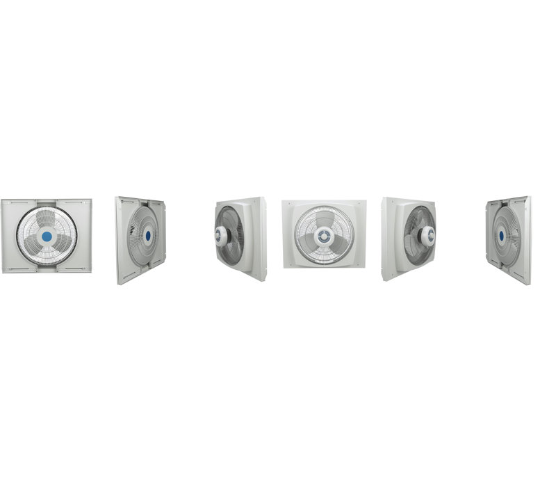 Lasko 16" Electrically Reversible Window Fan with Storm Guard