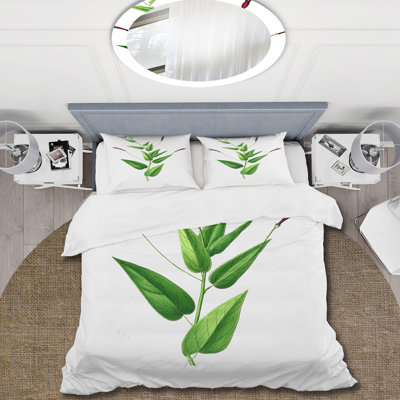 Green Microfiber Duvet Cover Set