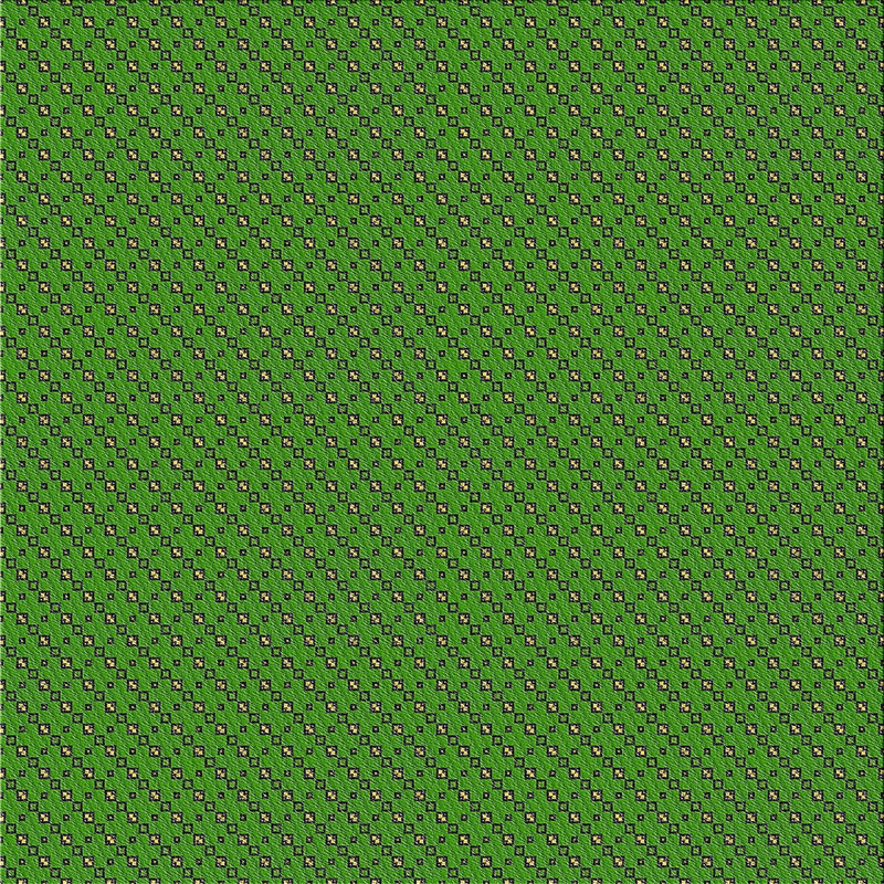 Tapis vert tissé à la machine, Carré 6 pi