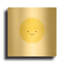 «Sunny Smile Days» par Ann Kelle, art mural en métal doré, 36 po x 36 po-133651504