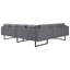 Ivy Bronx Corner Sofa Brown Fabric-1111006703